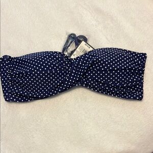 Mossimo Supply Co. Blue and White Bikini Top